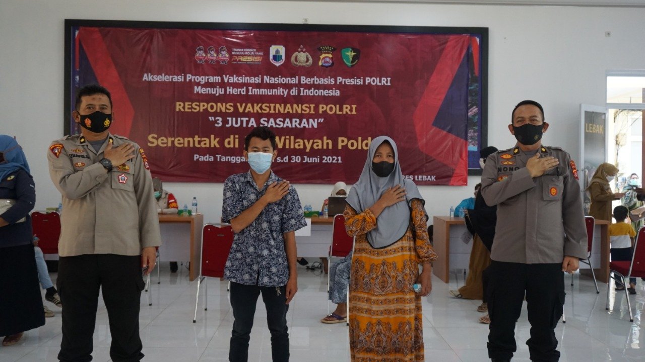 Jadwal Vaksinasi Massal Tahap Dua Polres Lebak Polda Banten