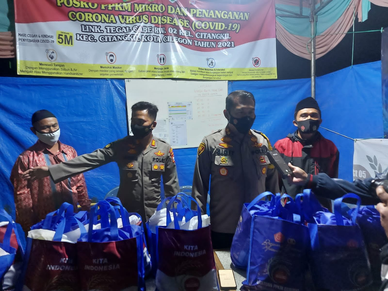 Banyak cara ajak Masyarakat taat PPKM level 4 ini Cara AKBP Sigit Haryono S.IK,S.H,Kapolres Cilegon