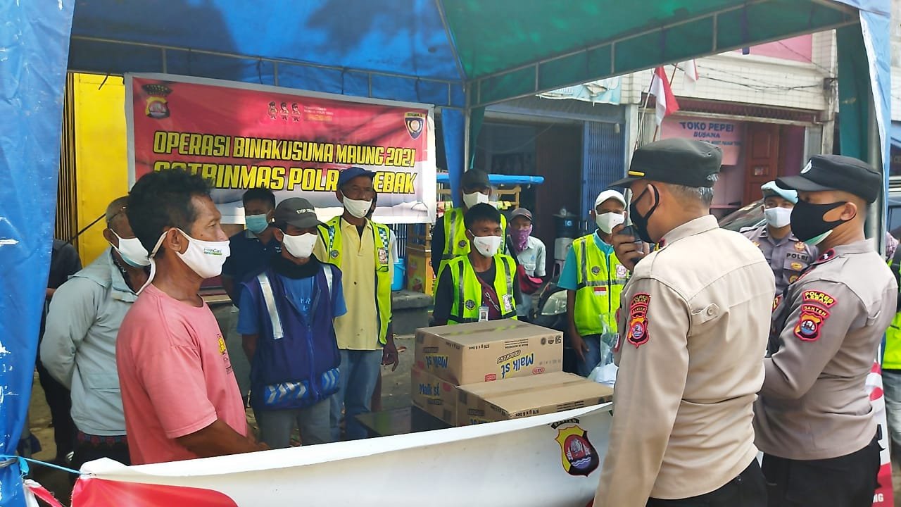 Ciptakan Rasa Aman, Polres Lebak melaksanakan Operasi Bina Kusuma Maung Tahun 2021