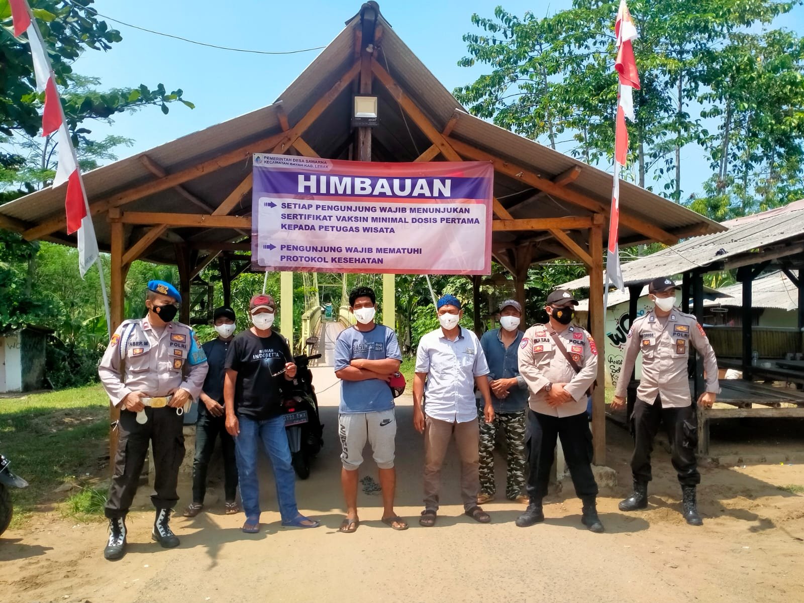 Pastikan Terapkan Prokes, Polsek Bayah Polres Lebak Laksanakan PAM Tempat Wisata