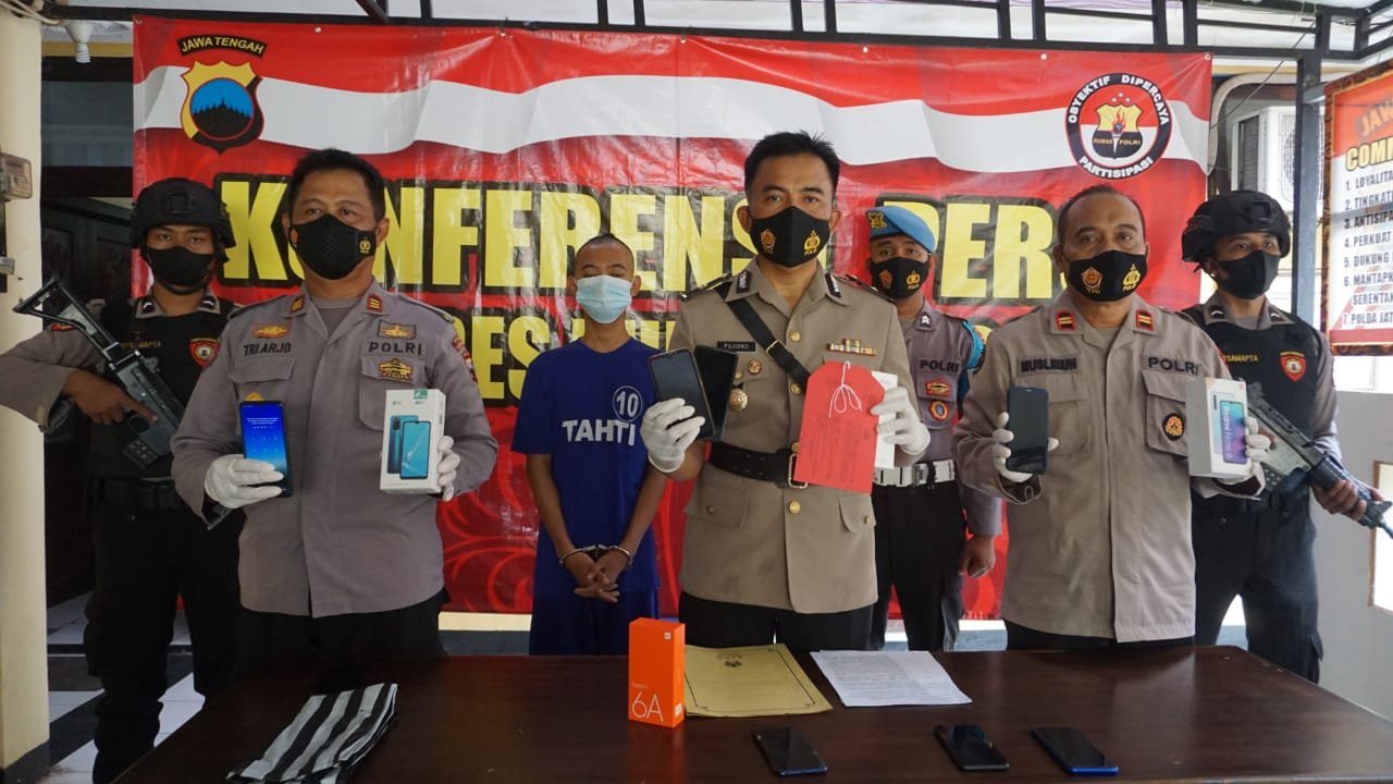 Polsek Padamara Ungkap Kasus Pencurian Telepon Genggam