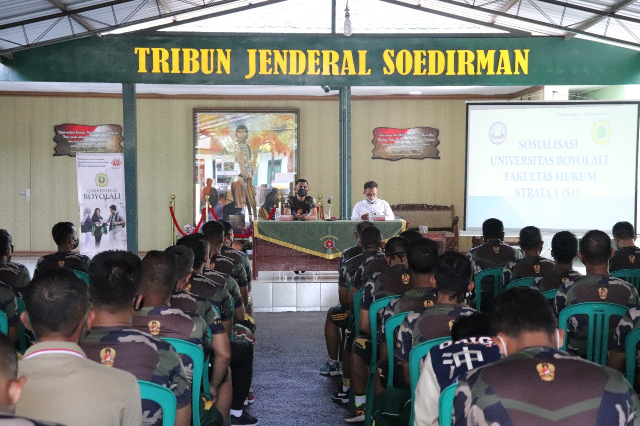Sosialisasi Penawaran Kuliah Ilmu Hukum Di Kodim 0704-Banjarnegara