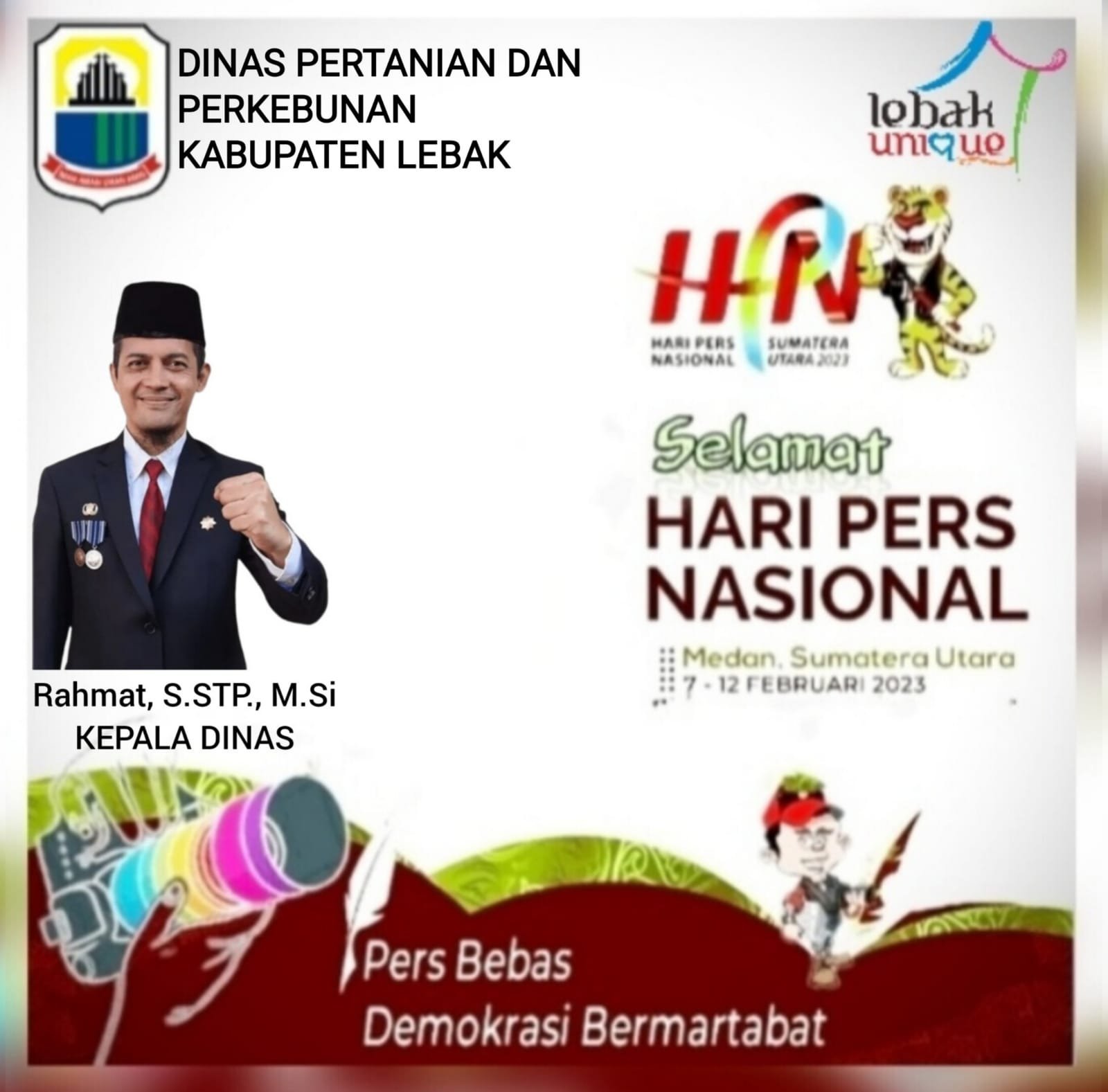 Ucapan Selamat Hari Pers Nasional tahun 2023