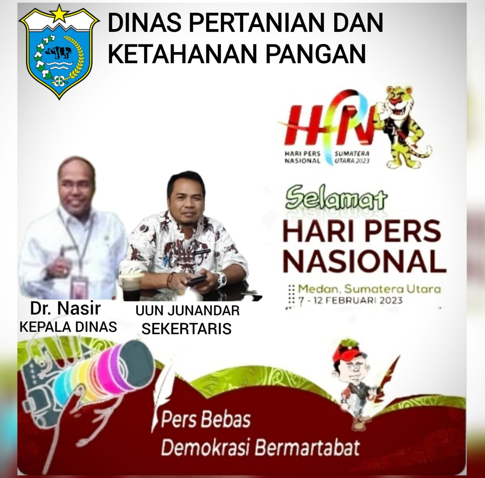 Ucapan Selamat Hari Pers nasional tahun 2023