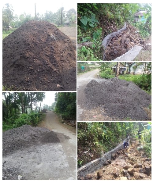 Parah Pekerjaan P3-TGAI Di Desa Ciherangjaya Diduga Memakai Limbah Batu Bara Dan Mengangkangi UU KIP