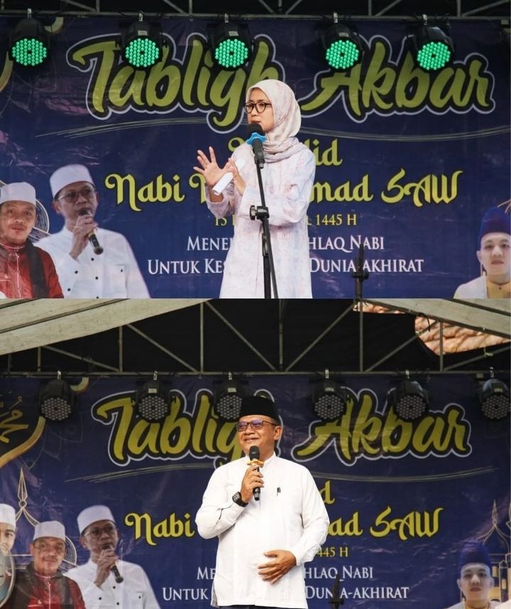 Hadiri Peringatan Maulid Nabi Di Desa Cilangkap, Bupati Iti Pesan Jaga Persatuan Dan Kesatuan