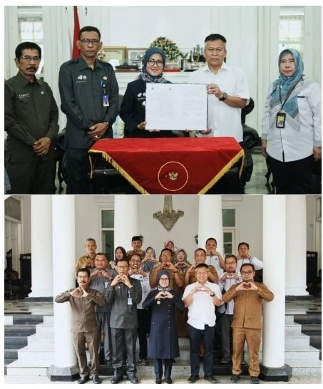 Bupati Tandatangani MoU Pengembangan Kampung Kompeten dan Produktif, Desa Jagabaya Menjadi Prototype