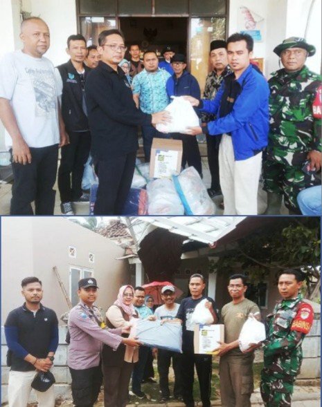 Pemkab Pandeglang Salurkan Bantuan Logistik Untuk Korban Angin Puting Beliung di Kecamatan Cimanuk