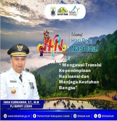Pemerintah Kabupaten Lebak Mengucapkan Selamat Hari Pers Nasional Tahun 2024