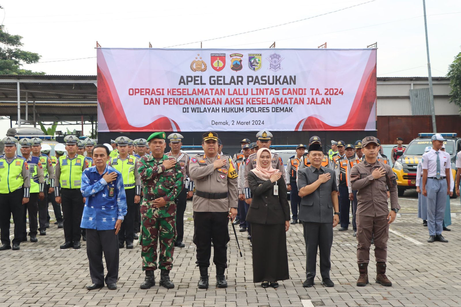 POLRES DEMAK GELAR OPRASI KESELAMATAN CANDI 2024 