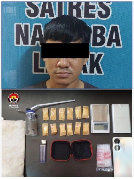 Berantas Narkoba, Sat Resnarkoba Polres Lebak berhasil Amankan 12 Bungkus Shabu dan Pelaku
