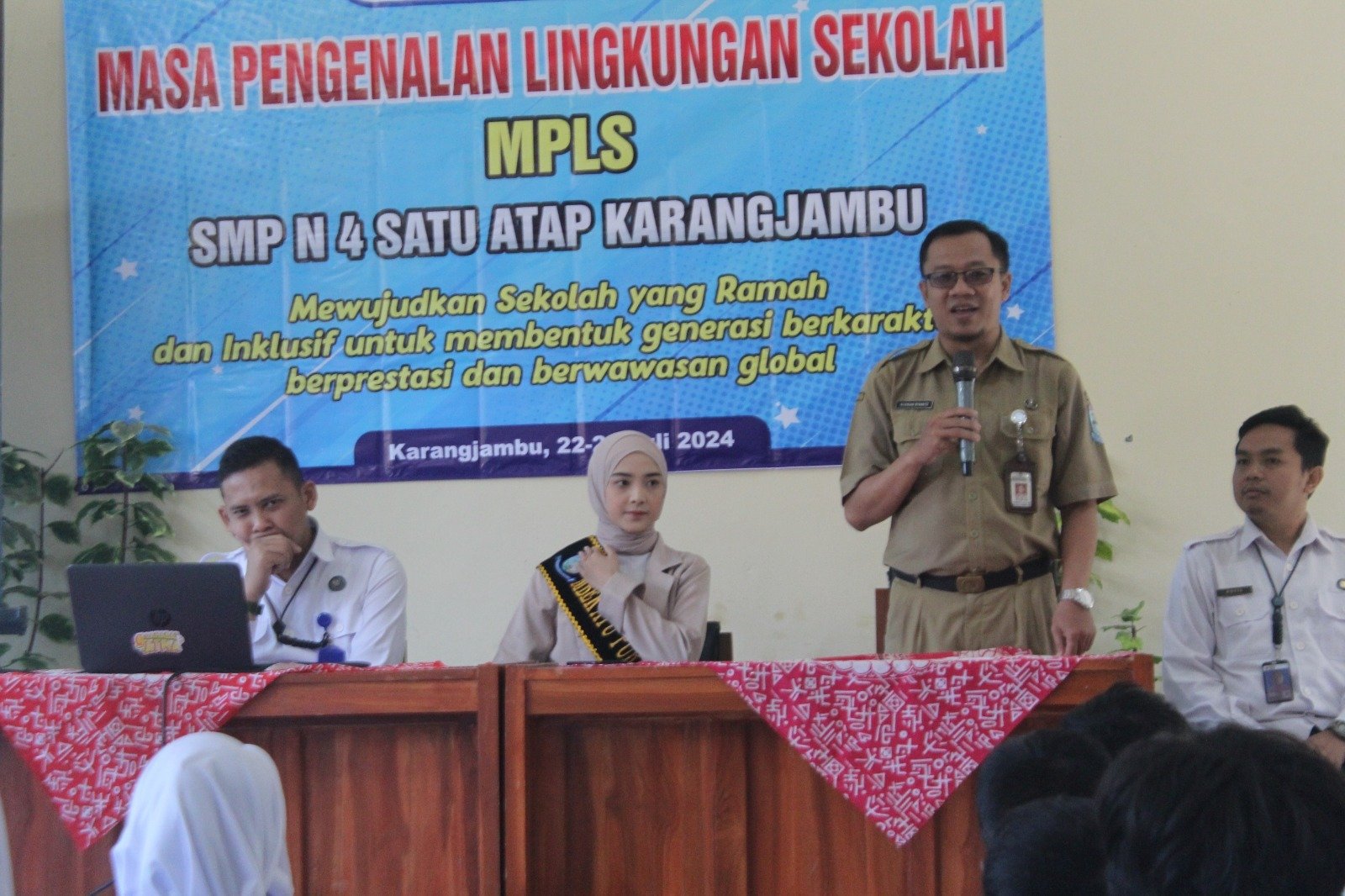 SMP Negeri 4 Satu Atap Karangjambu Gelar Sosialisasi Pencegahan Bahaya Narkoba