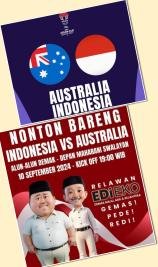 NONTON BARENG BERSAMA PASLON BUPATI DEMAK 