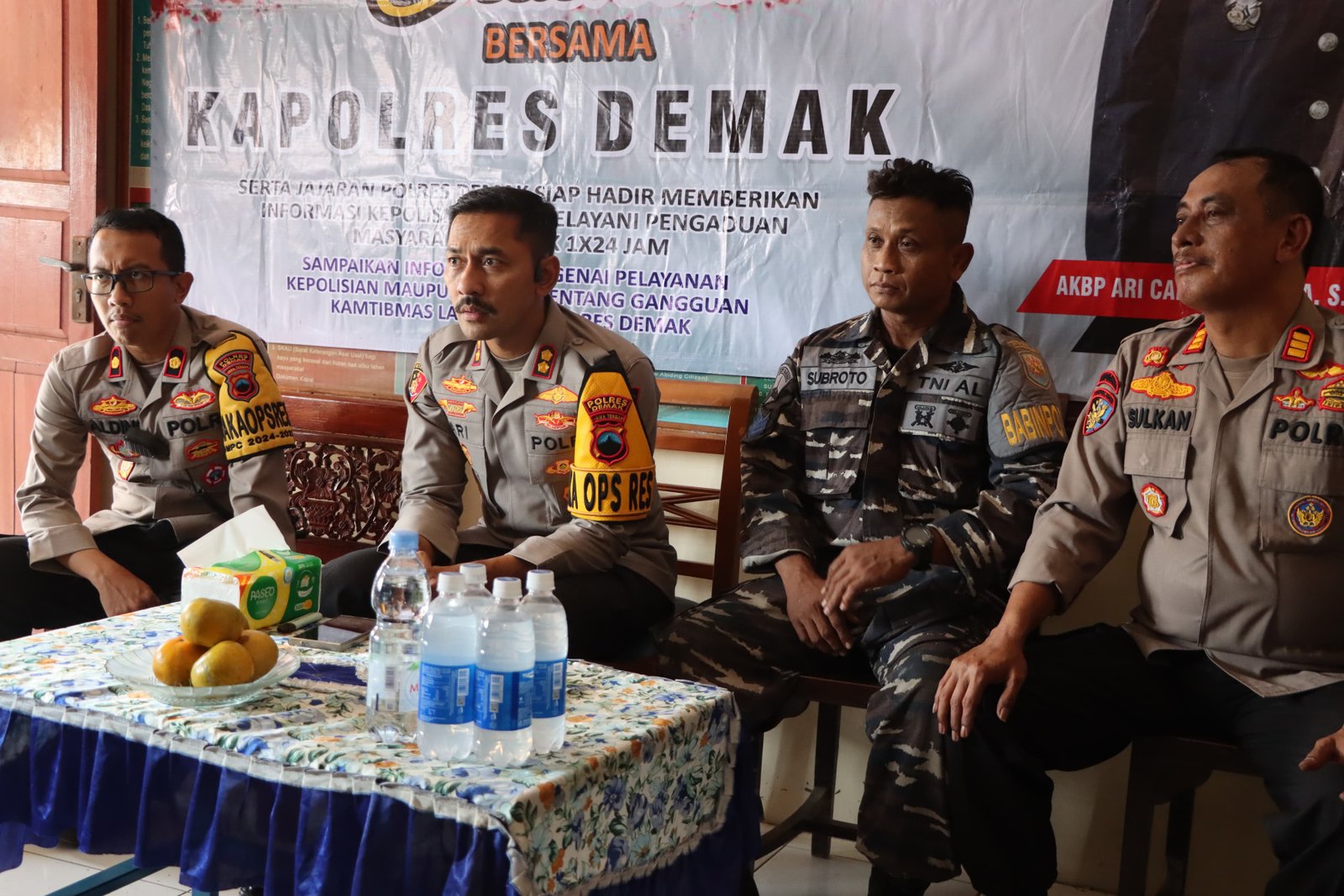 KAPOLRES DEMAK HIMBAU MASYARAKAT PESISIR UNTUK BERHATI  HATI BERITA HOAKS