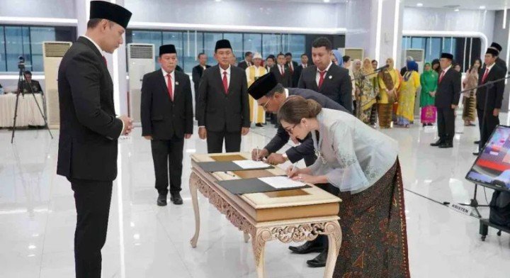 Mentri AHY Lantik 67 Pejabat Struktutal dan Fungsional Di Lingkungan Kementeian ATR-BPN