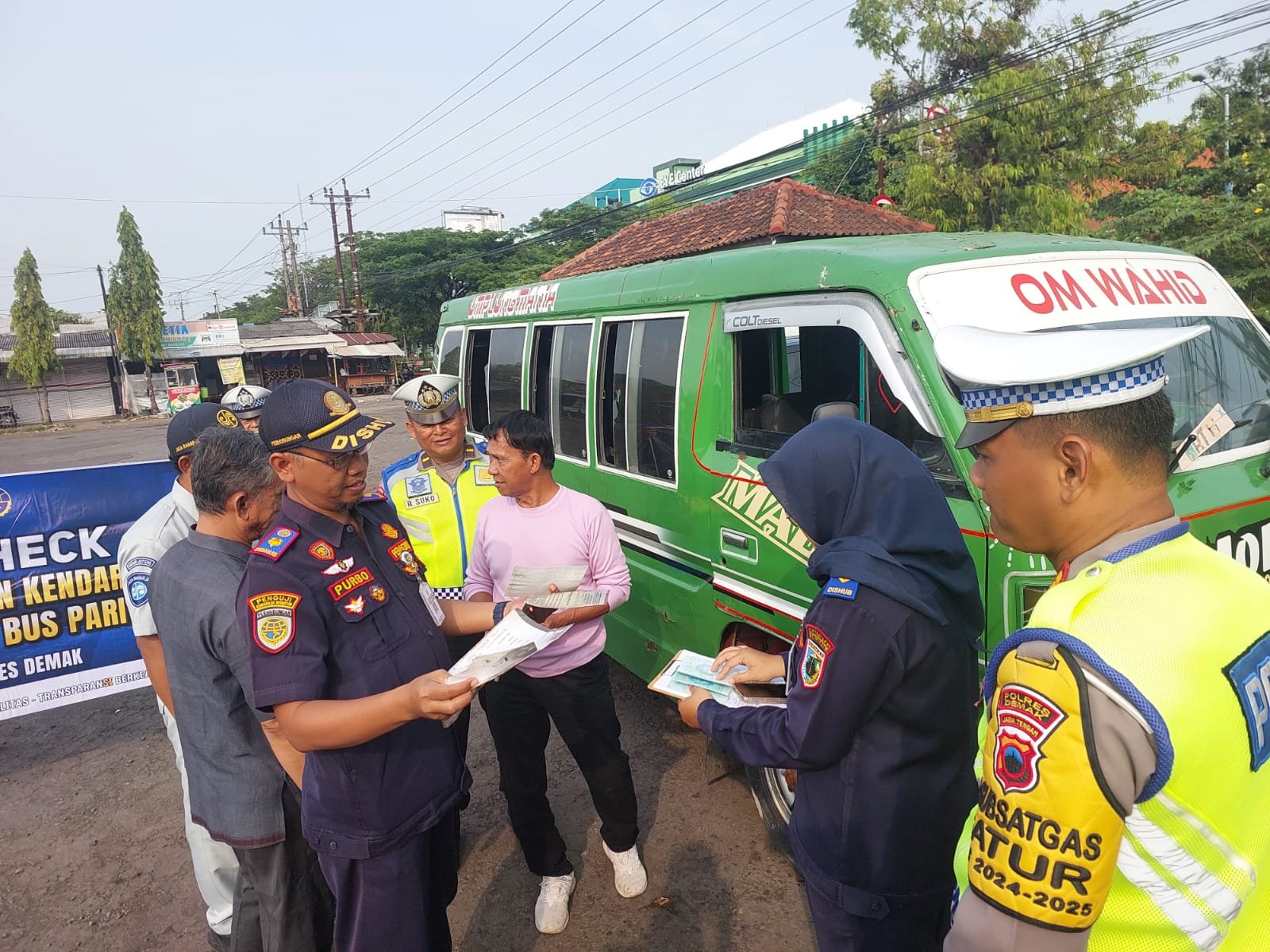 DISHUB POLRES DEMAK GELAR  CHECK DALAM RANGKA OPS ZEBRA CANDI 2024 