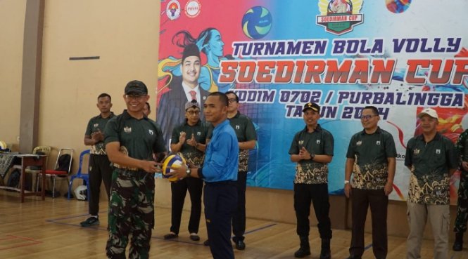 Dandim Purbalingga Ukur Eksistensi Voli di Purbalingga Melalui Turnamen