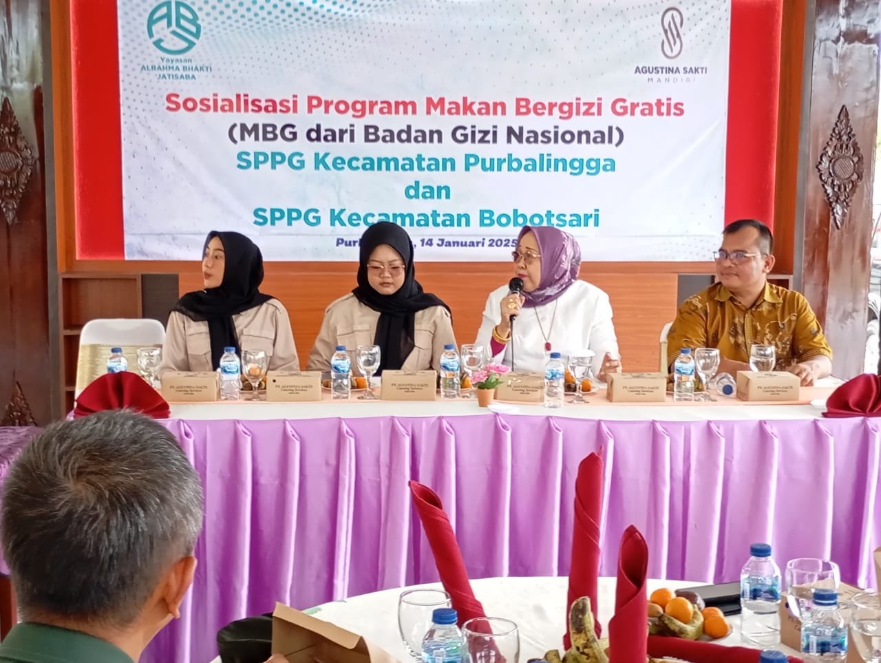 Sosialisasi Program Makan Bergizi Gratis oleh BGN SPPG kecamatan Purbalingga dan Kecamatan Bobotsari
