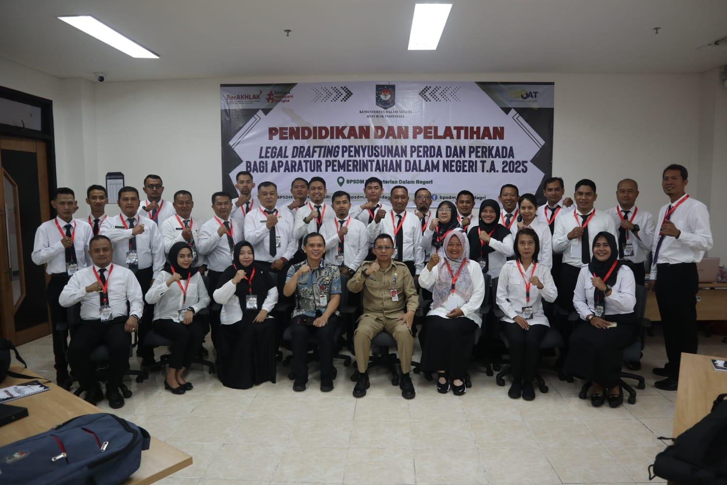 DORONG INOVASI PENYUSUNAN PERDA DAN PERKADA, PBSDM KEMENDAGRI GELAR DIKLAT LEGAL DRAFITING ANGKATAN 