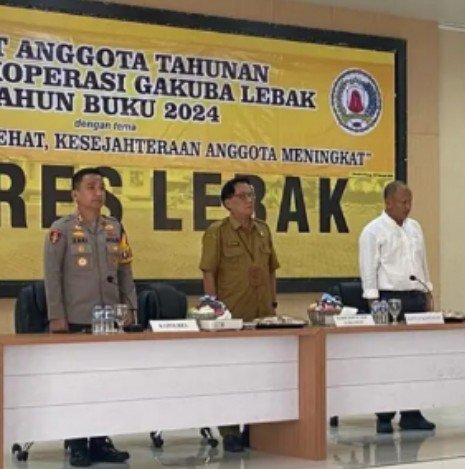 Plt. Kepala Dinas Koperasi dan UKM Kabupaten Lebak Hadiri RAT Koperasi Gakuba Polres Lebak