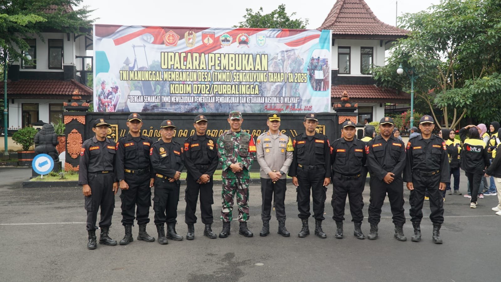 Bangun Jalan Baru, TMMD Sengkuyung Tahap 1 Kodim 0702/Purbalingga resmi dibuka