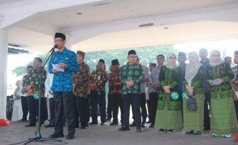 Sekda Lebak Lepas Pawai Tahrib Ramadhan dan Launching Mobil Layanan Baznas