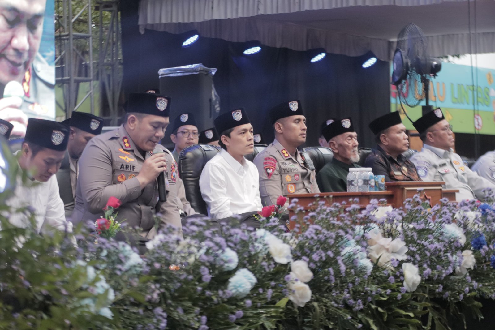 Polres Blitar Gelar Road Safety Bersama Dirlantas Polda Jatim Di Warung Bambu Barokah
