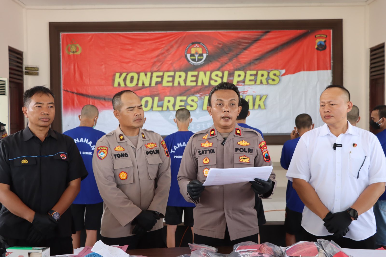Operasi Aman Candi, Polres Demak Amankan 25 Pelaku Kejahatan   25 Pelaku Kejahatan Diamankan Polres 