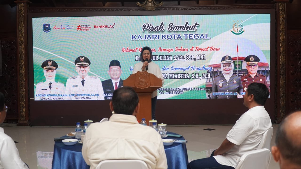 Pisah Sambut Kajari Kota Tegal: Wali Kota Tegaskan Komitmen Sinergi Penegakan Hukum dan Pemerintahan