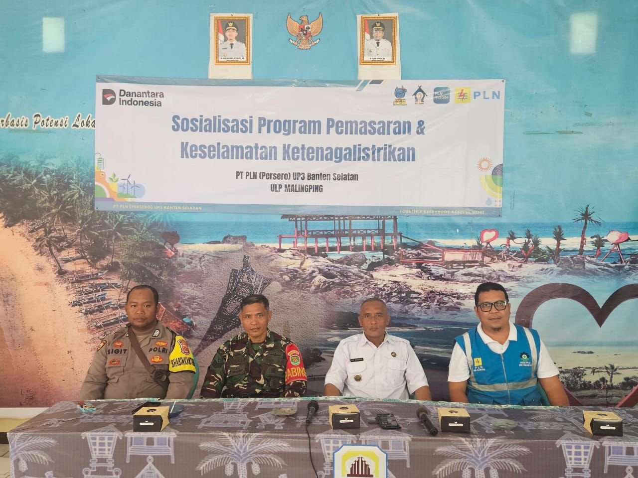 Gerak Cepat Berkoordinasi dengan Aparat Berwajib, Manager PLN ULP Malingping Aktif Berkoordinasi