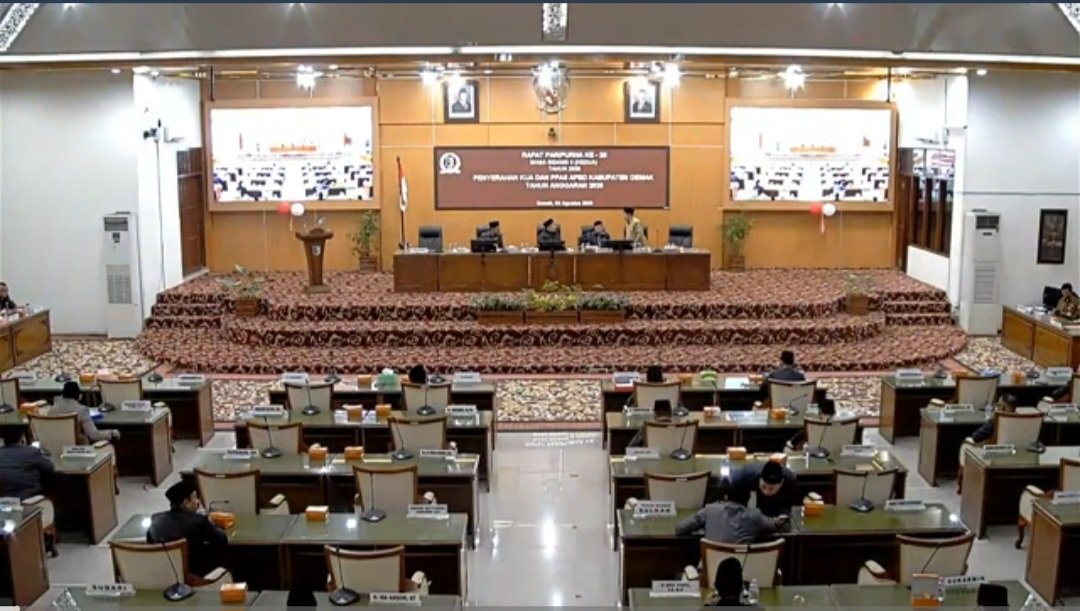DPRD Kabupaten Demak Gelar Rapat Paripurna Ke-25 dan Ke-26: Bahas KUA-PPAS APBD 2026 dan Perubahan A
