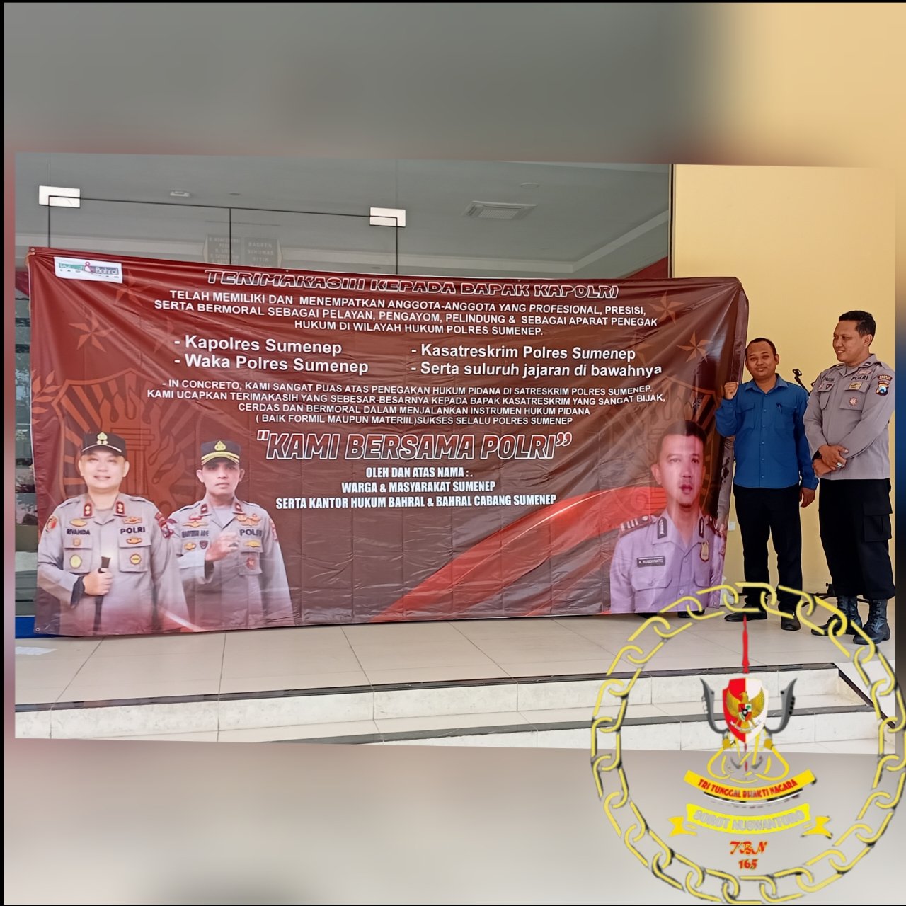 Nurmawan Wahyudi bersama tim dari Bahral Law Firm memberikan apresiasi khusus terhadap kinerja Polre