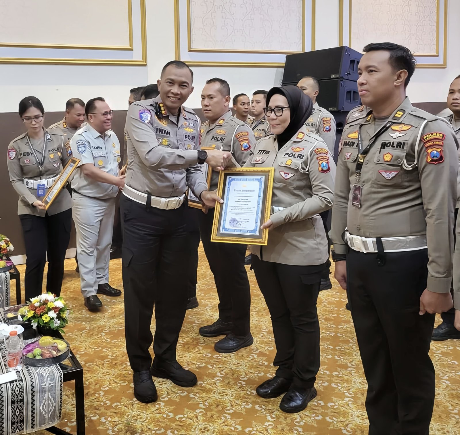Ungkap Kasus Tabrak Lari Terbanyak, Satlantas Polres Sumenep Dapat Penghargaan Dari Polda Jatim