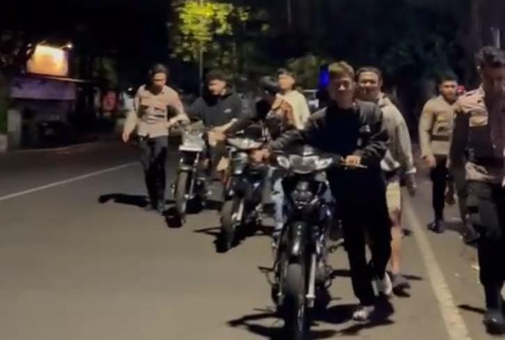 Polisi Amankan 14 Unit Motor Diduga Terlibat Bali di Kedungkandang Kota Malang