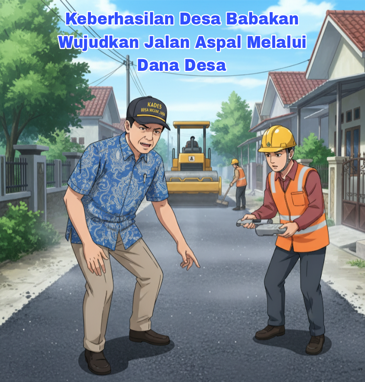 Keberhasilan Desa Babakan Wujudkan Jalan Aspal Melalui Dana Desa