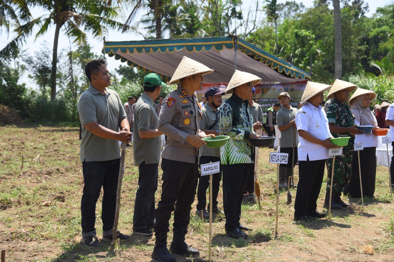 Polres Bondowoso bersinergi dengan Pemkab Bondowoso mendukung program ketahanan pangan