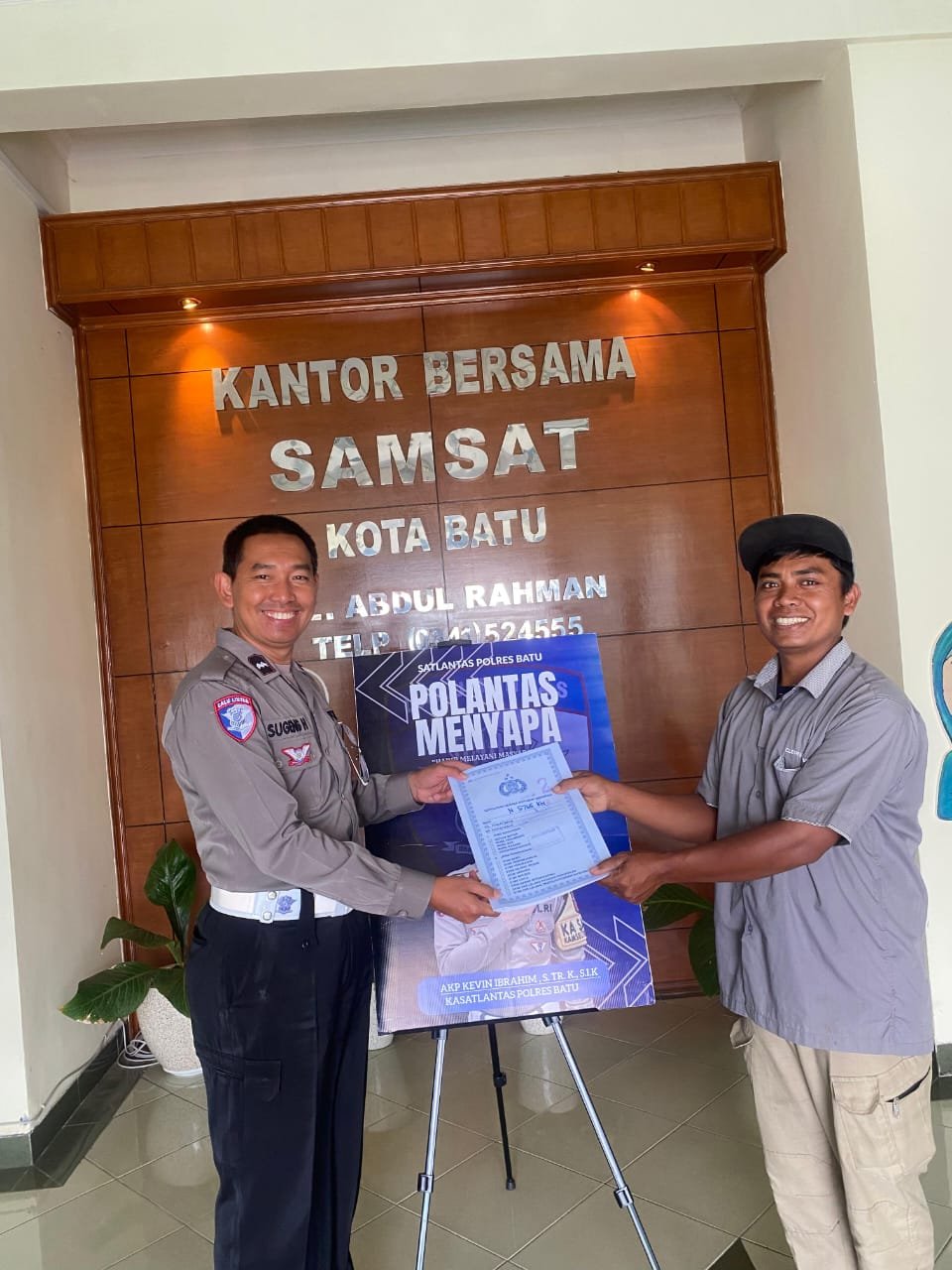 Polantas Menyapa Inovasi Polres Batu Dalam Peningkatan Pelayanan di KB Samsat Kota Batu