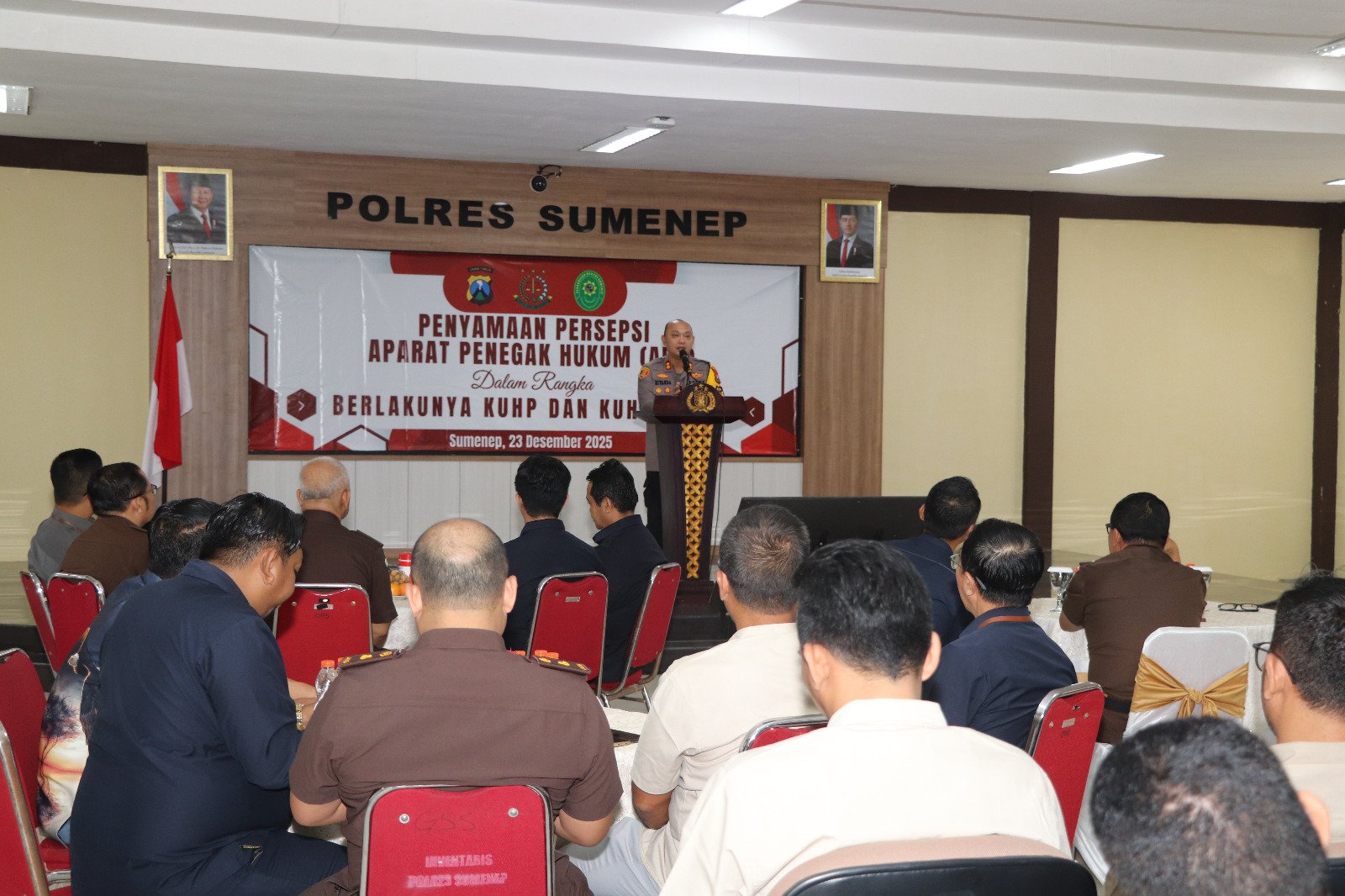 Kapolres Sumenep Jadi Pelopor CJS Lewat Persamaan Persepsi KUHP dan KUHAP 