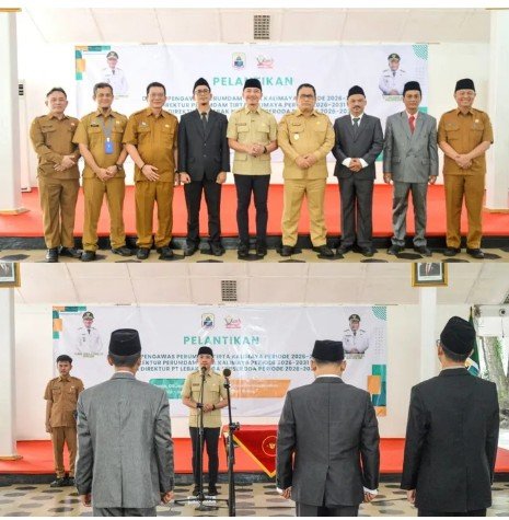 Bupati Hasbi Jayabaya Tekankan Profesionalisme Saat Lantik Pimpinan BUMD Lebak