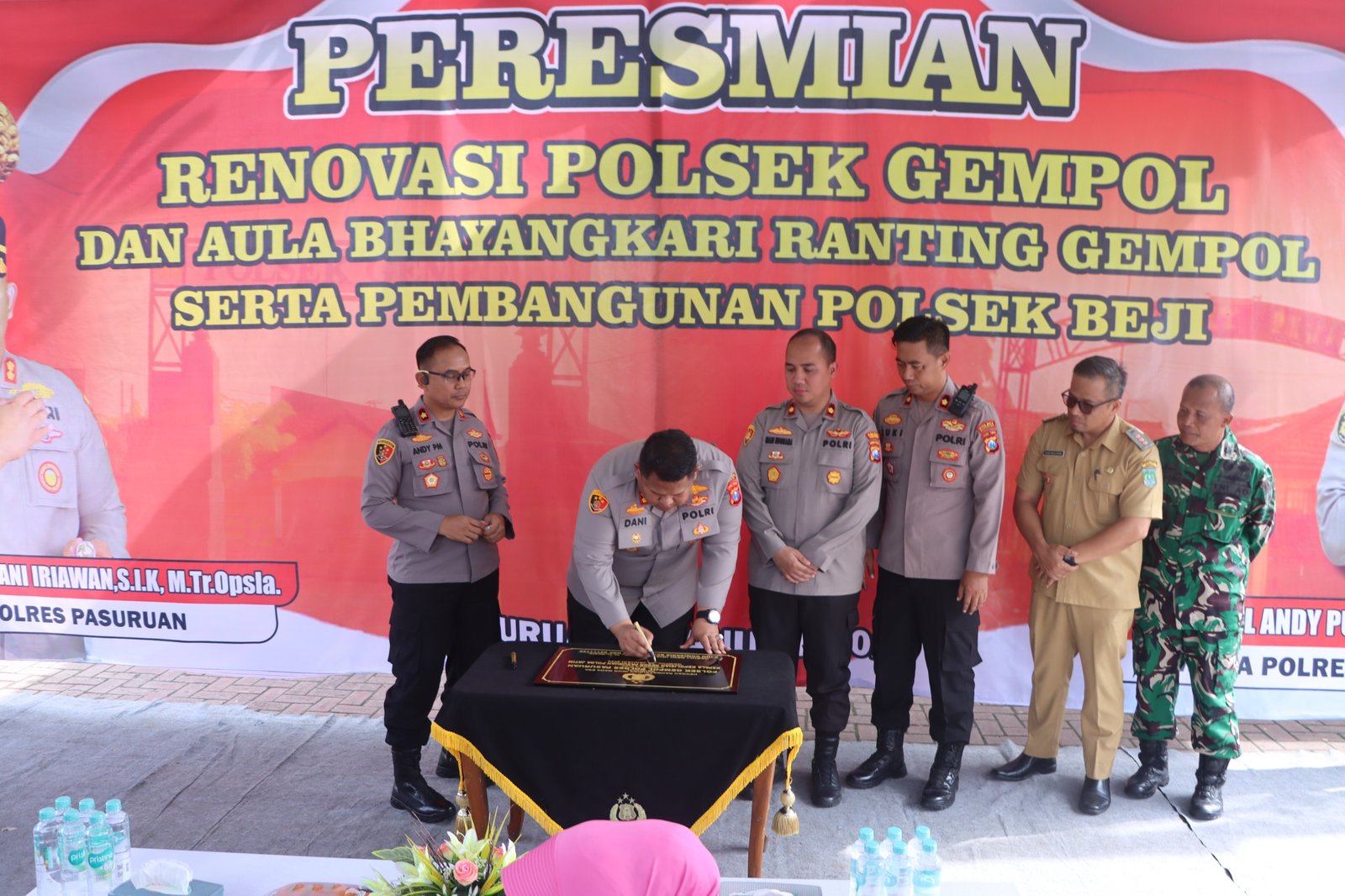 Resmikan Kantor Polsek Gempol dan Aula Bhayangkari, Kapolres: Polsek Penting Dalam Pelayanan Masyara