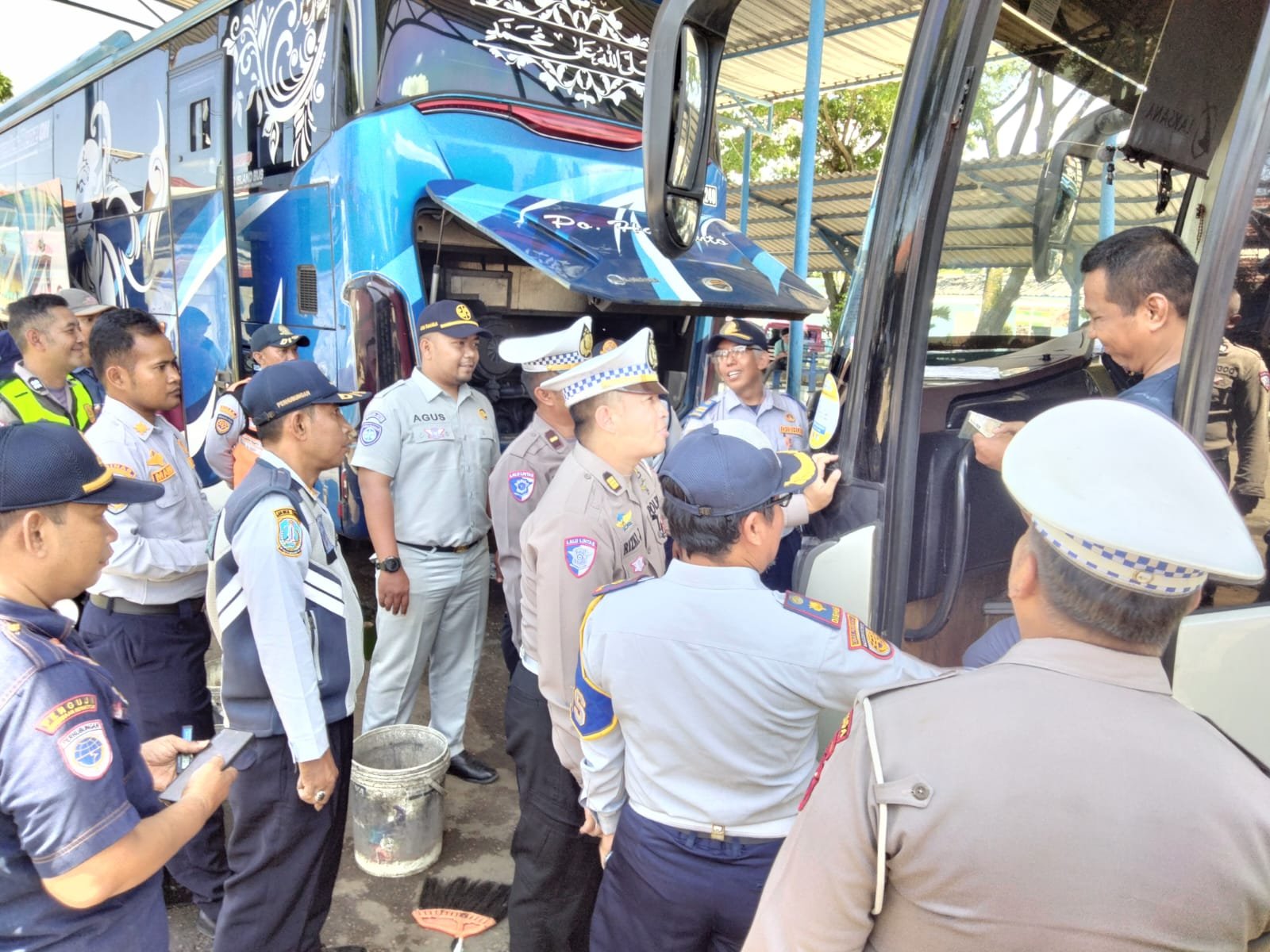 Operasi Keselamatan Semeru 2026 Ditlantas Polda Jatim Gelar Ramp Chek Angkutan Umum