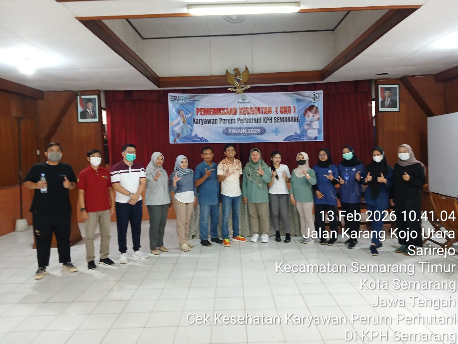 Peringati Bulan K3 Nasional, KPH Semarang Gandeng Puskesmas Halmahera Gelar Pemeriksaan Kesehatan Gr