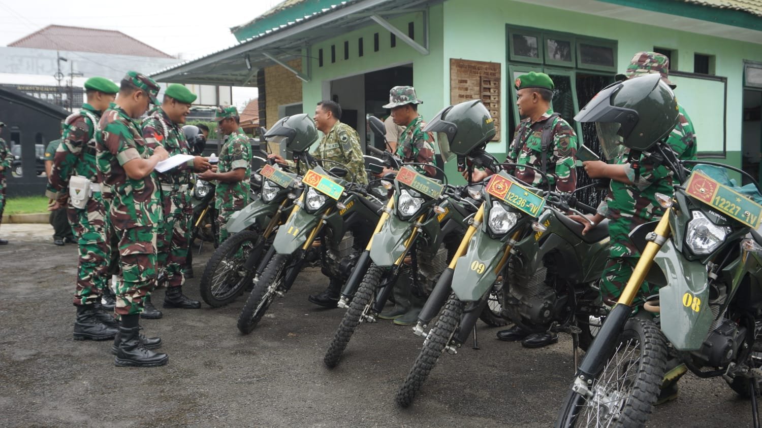 Polisi Militer Sosialisasikan Ops Gaktib dan Yustisi, Kendaraan Dinas Kodim Purbalingga Turut Diperi