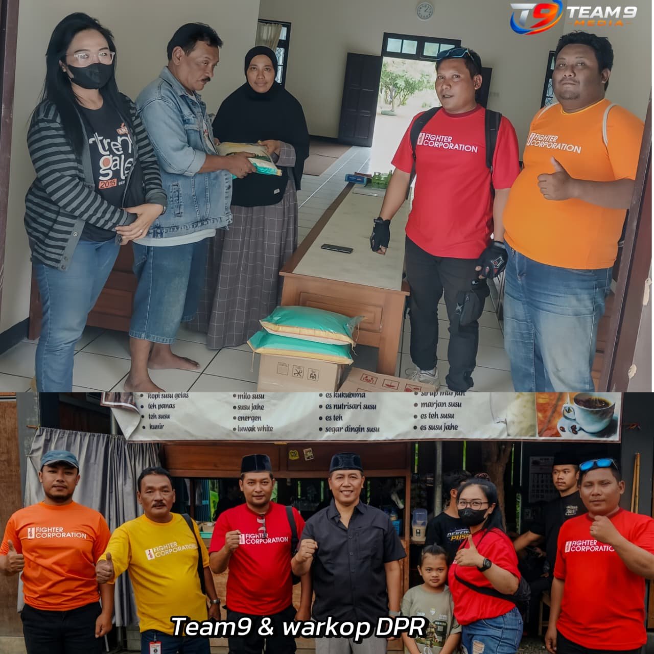 Ramadan Penuh Berkah gabungan time 9 media dan warkop DPR POGALAN TREGGALEK bagukan tajil 1000 pa