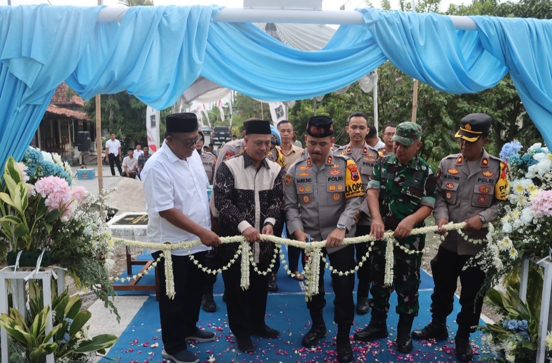 Polres Demak Resmikan Jembatan Merah Putih di Banjarejo, Akses Warga Kian Lancar