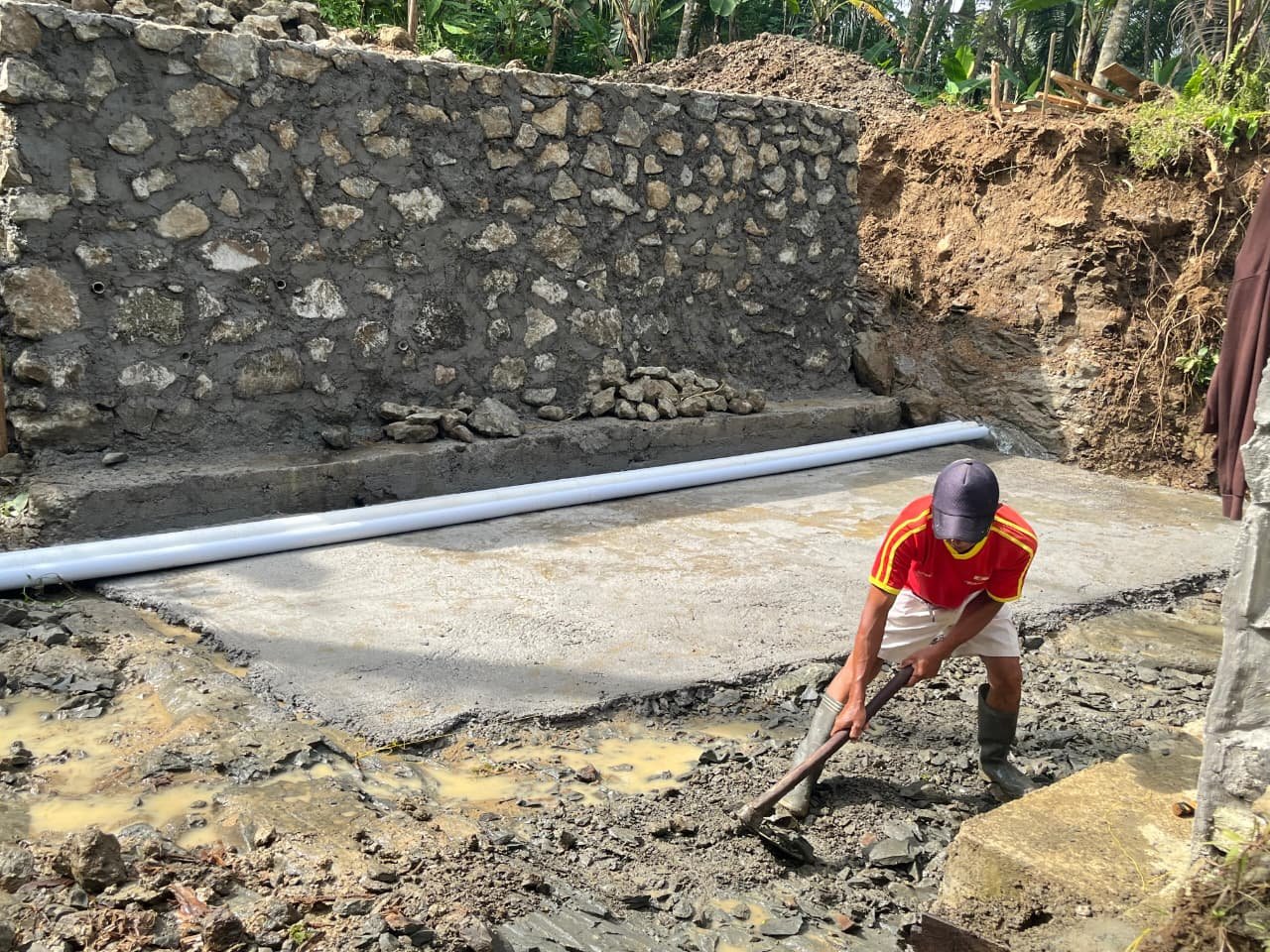 Lewat TMMD, Progres Jembatan Garuda Mulai Terbentuk dari Dasar