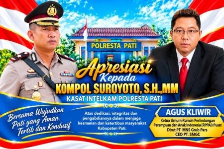 Apresiasi Kompol Suroyoto, Agus Kliwir : Integritas Polri Kunci Kepercayaan Masyarakat